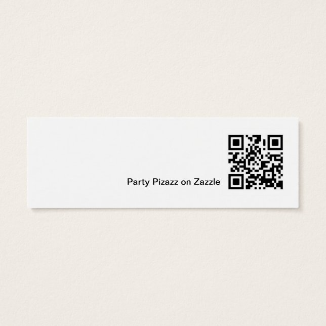 Mini Bookmark for Christmas Holiday Party Favour (Back)