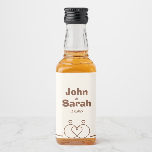 Mini Bottle Label – Elegant & Delicate Design (Front)