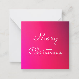Mini Bright Pink Card