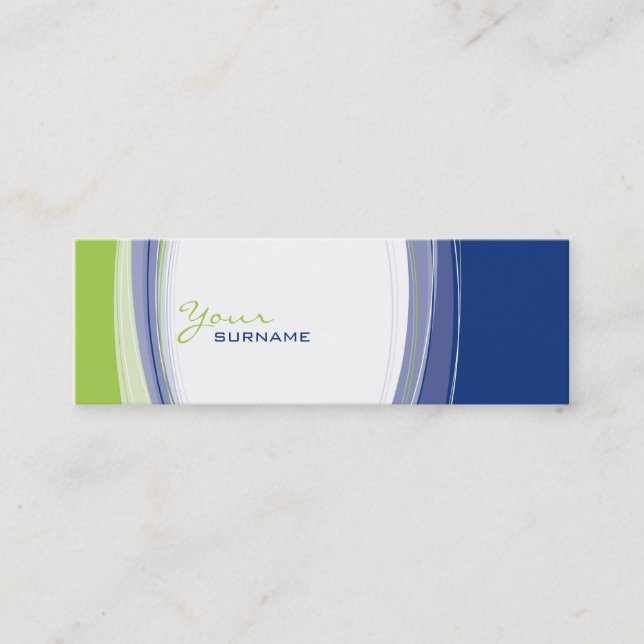 MINI BUSINESS CARD :: curves 6 (Front)