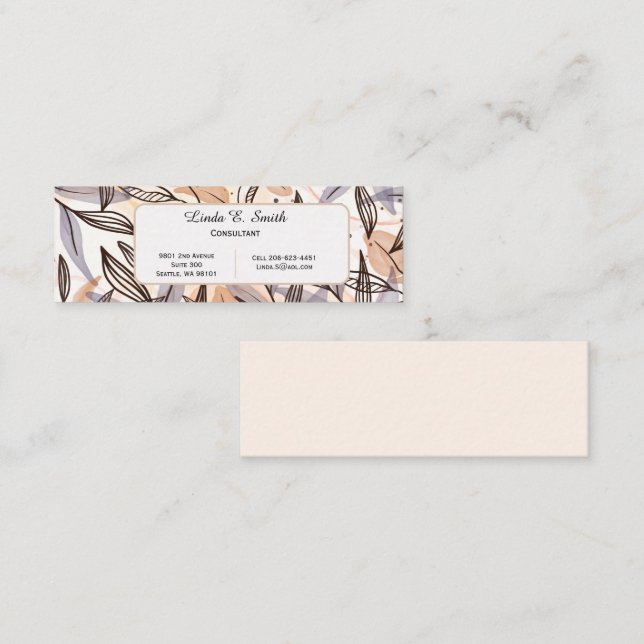 Mini Calling Card (Front/Back)