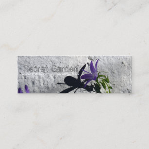 Mini Campanules sur le mur pour le carte de visite de