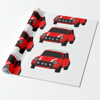 "Mini car" custom wrapping paper