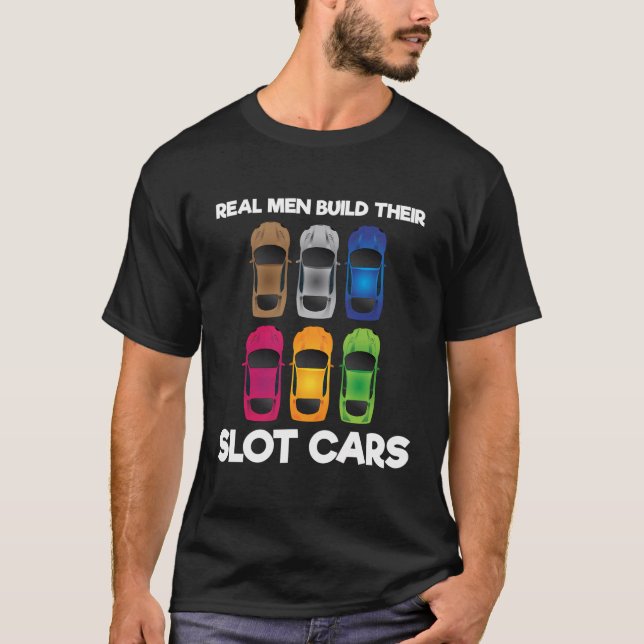 Mini Car Racing Quote For Slot Car Track And Rc-Ca T-Shirt (Front)