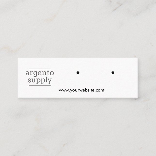 Mini carte à oreille horizontale (Devant)