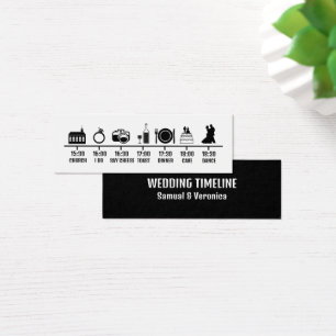 Mini carte de montage minimaliste pour Mariage d'i