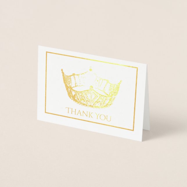Mini carte de note Miss America Style Foil Crown (Devant)