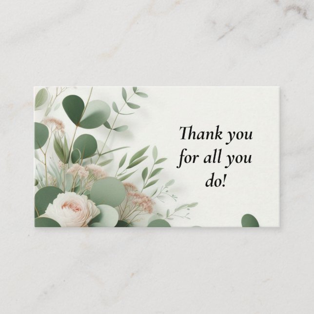 Mini Carte de remerciements (Devant)