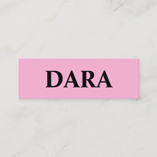 Mini Carte de visite (Devant)