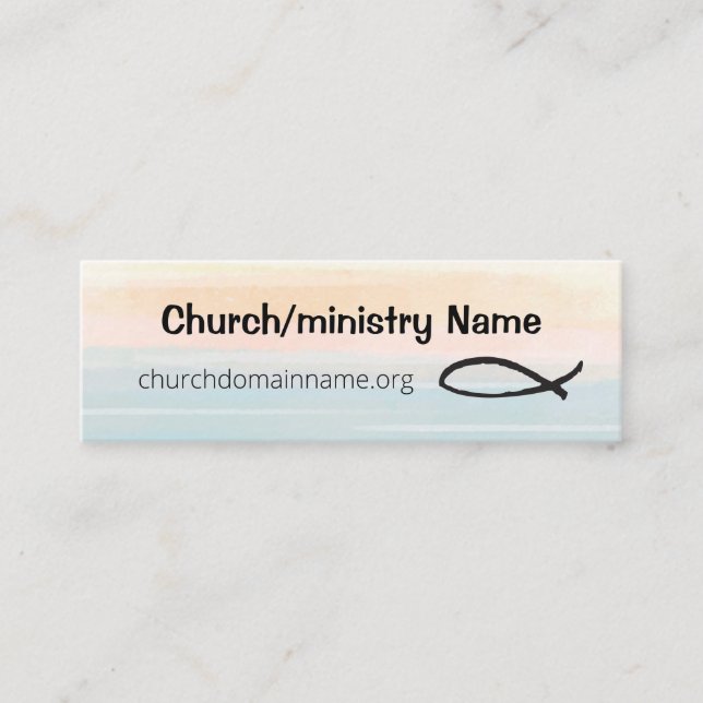 Mini carte de visite amical pour l'église ou le (Devant)