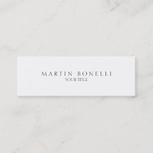 Mini Carte de visite blanc mince professionnel