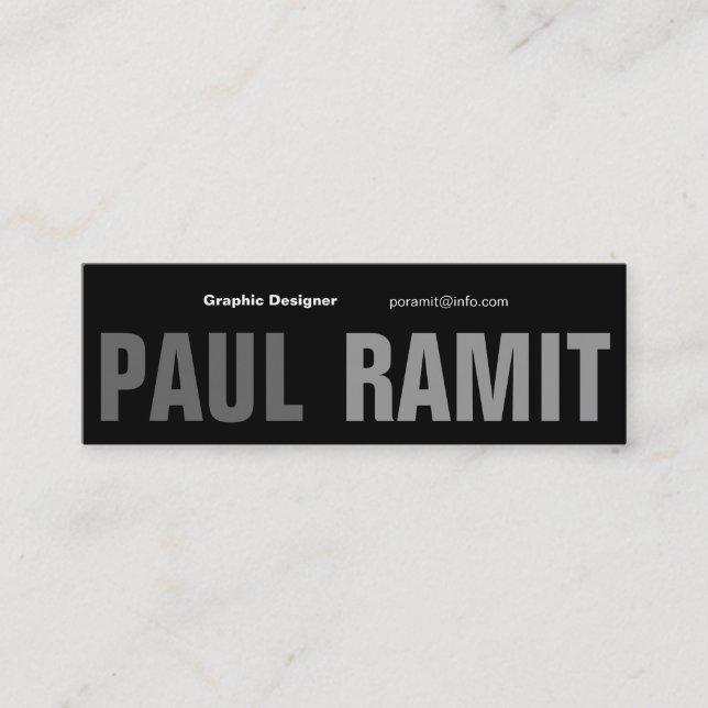 Mini Carte de visite célèbre de la police 6 (Devant)