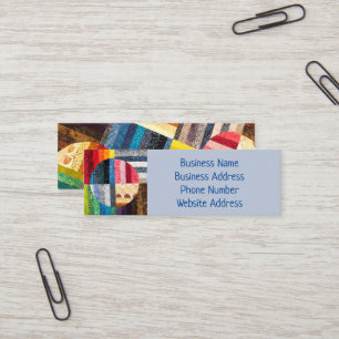 Mini Carte de visite Cercles inclinés