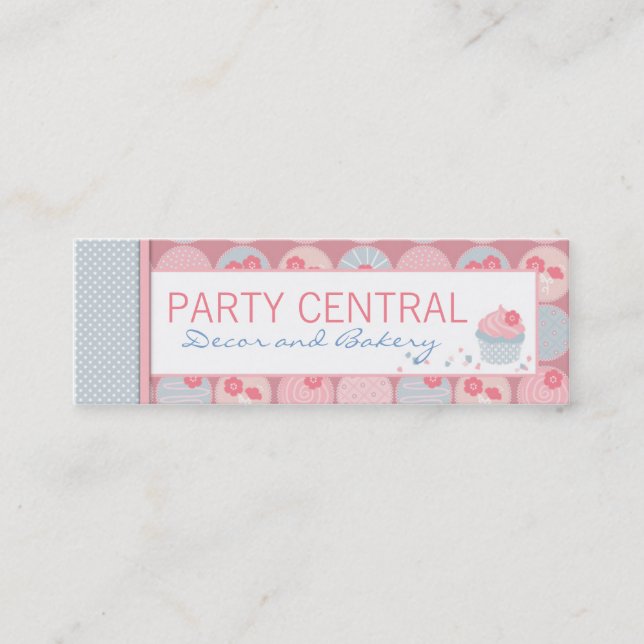 Mini Carte de visite chéri de fille (Devant)