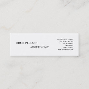Mini Carte de visite consultant simple et branché