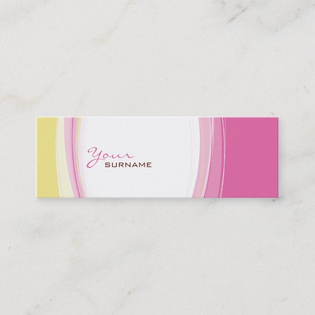 MINI CARTE DE VISITE :: courbes 5 (Devant)