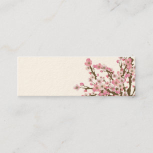 Mini Carte de visite d'arbre de fleurs de cerisier