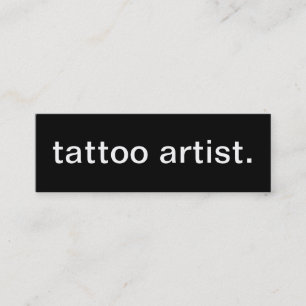 Mini Carte de visite d'artiste de tatouage