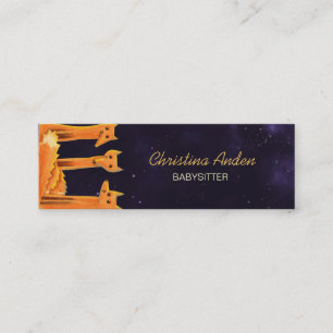 Mini Carte de visite de babysitter