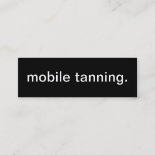 Mini Carte de visite de bronzage mobile
