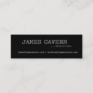 Mini Carte de visite de caverne de James