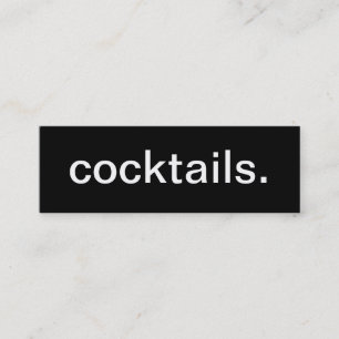 Mini Carte de visite de cocktails