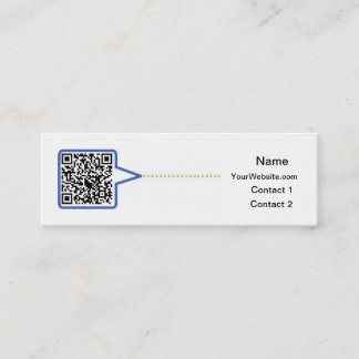 Mini Carte de visite de code de QR