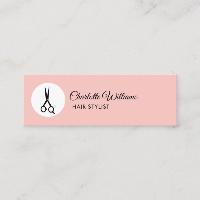 Mini Carte de visite de coiffeur moderne (Devant)