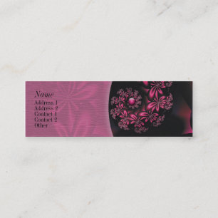 Mini Carte de visite de contact de fleurs de passion