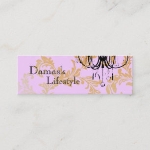 Mini Carte de visite de damassé de lustre