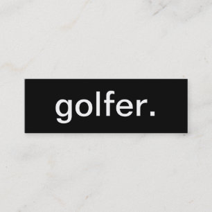 Mini Carte de visite de golfeur