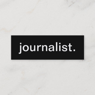 Mini Carte de visite de journaliste