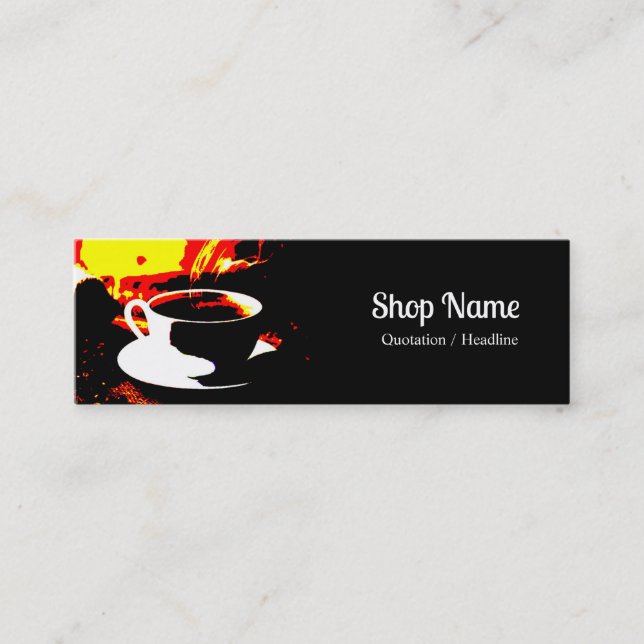 Mini Carte de visite de la cafétéria (Devant)