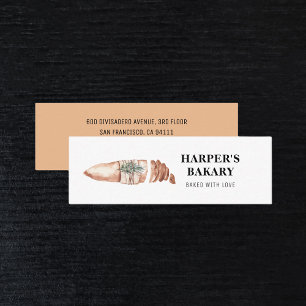 Mini Carte de visite de logo professionnel de boulanger