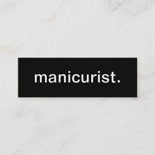 Mini Carte de visite de manucure (Devant)