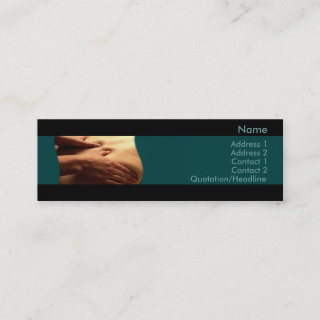 Mini Carte de visite de massage (Devant)