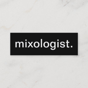 Mini Carte de visite de Mixologist