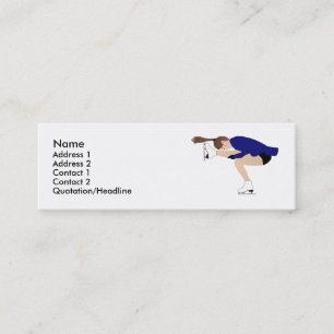 Mini Carte de visite de patinage sur glace - Personnali