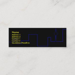 Mini Carte de visite de paysage urbain