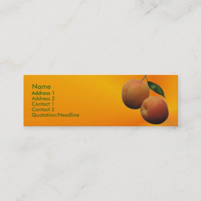 Mini Carte de visite de plage (Devant)