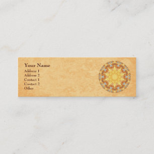 Mini Carte de visite de profil de mandala de