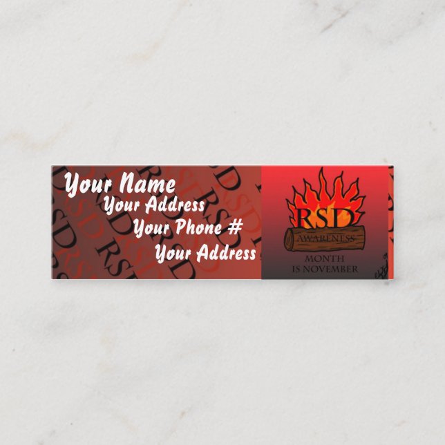 Mini Carte de visite de RSD (Devant)