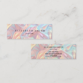 Mini Carte de visite de texture holographique moderne