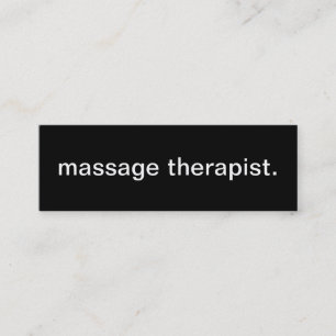 Mini Carte de visite de thérapeute de massage