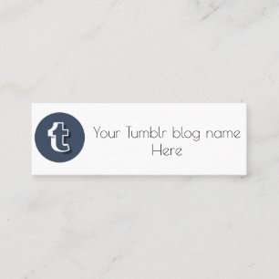 Mini carte de visite de tumblr