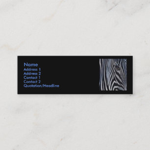 Mini Carte de visite de zèbre