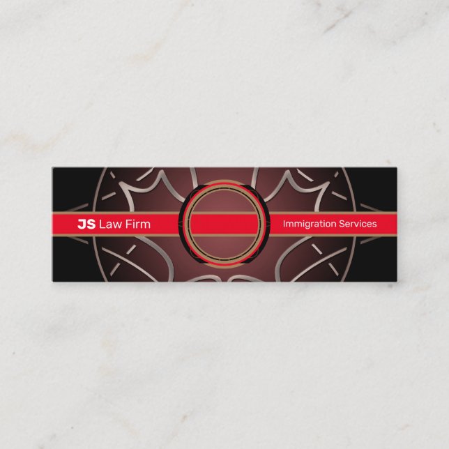 Mini Carte de visite des Services canadiens (Devant)