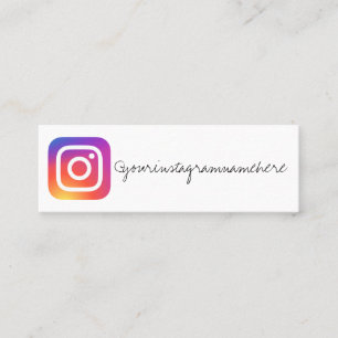 Mini carte de visite d'instagram