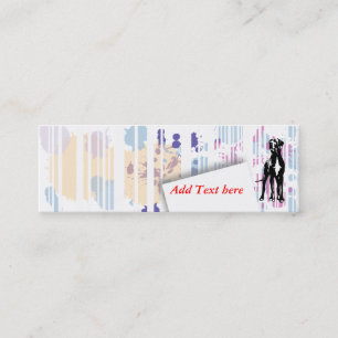 Mini Carte de visite Dogge