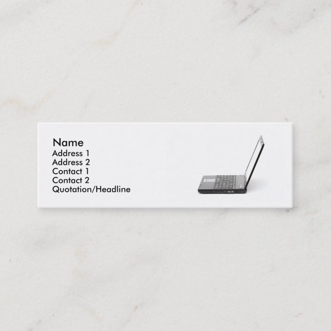 Mini Carte de visite d'ordinateur (Devant)